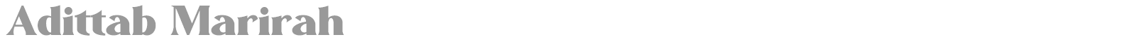 Adittab Marirah font preview